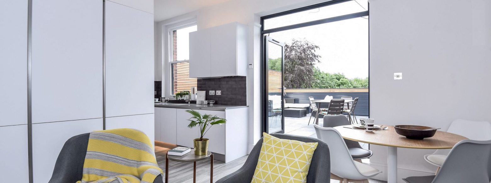 Kitchen in a terrace flat