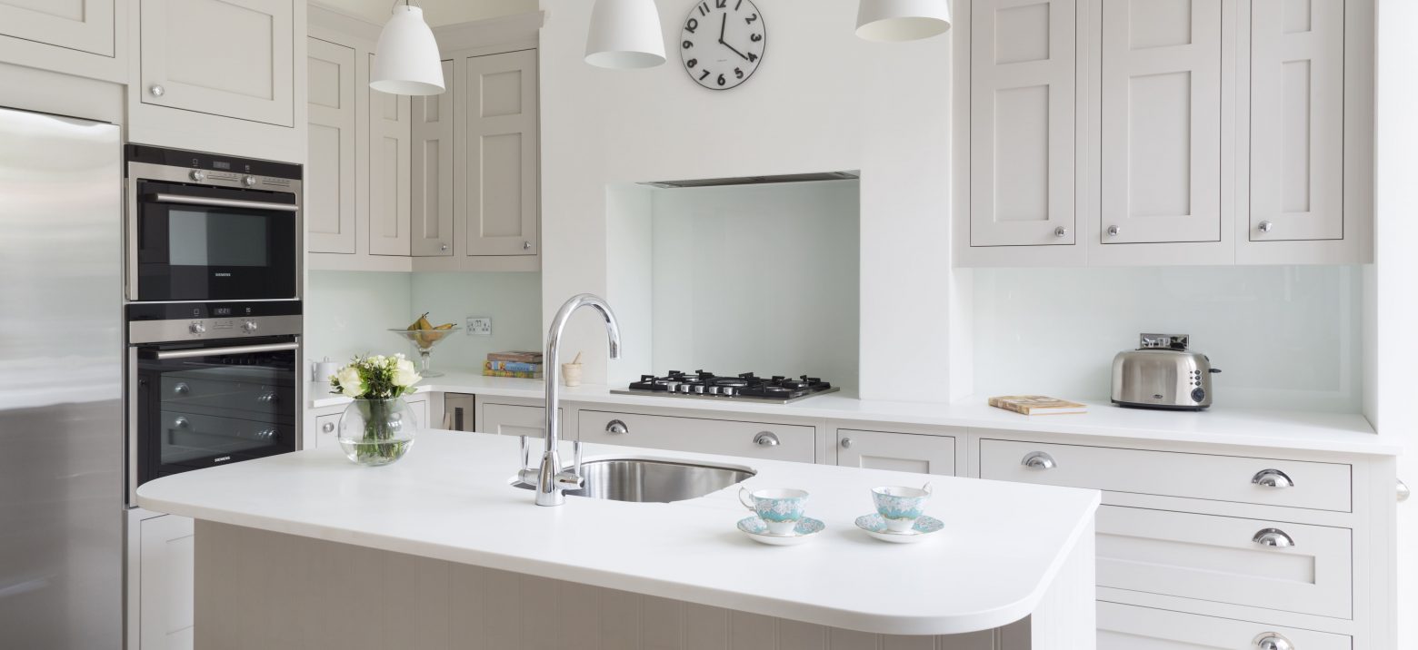 white modern kitchen design