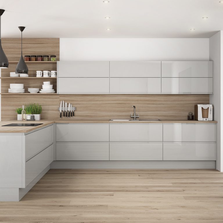 glossy kitchen