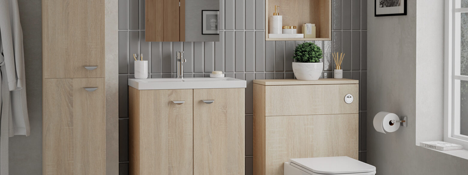 Oak style bathroom